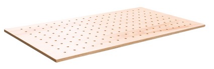 Lochrasterplatte Buche-Multiplex, 1250 x 800 mm