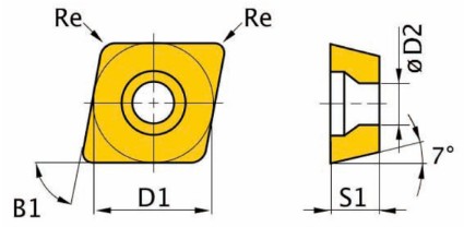 HM-Ersatzwendeplatten ISO CCMT09T304
