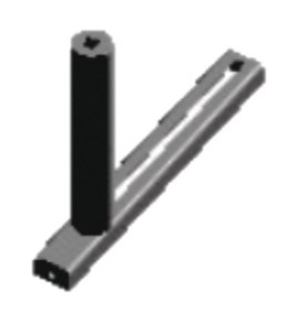 Seitliche Führungsrolle 290 mm, beweglich