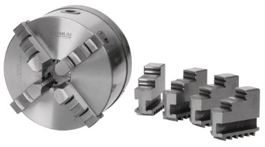 OPTIMUM Vierbacken-Drehfutter Guss Camlock, zentrisch spannend Ø 200 mm DIN ISO