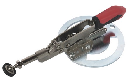 Adapterplatte rund mit Spanner waagerecht Länge 180 mm