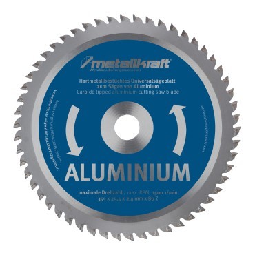 Sägeblatt für Aluminium Ø 355 x 2,4 x 25,4 mm