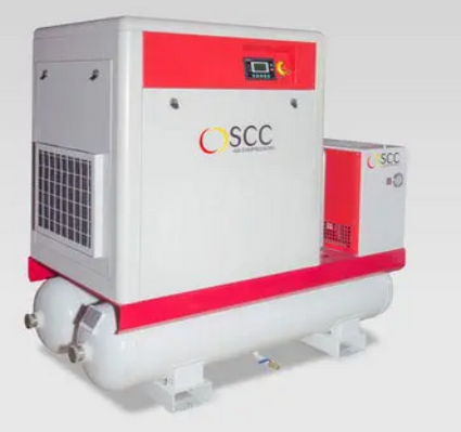 SCC-SMART-18-12 TD Ölgespritzter Schraubenkompressor mit Riemenantrieb