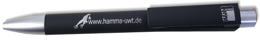 Kugelschreiber "Boss" mit Softtouch, Minenfarbe blau
