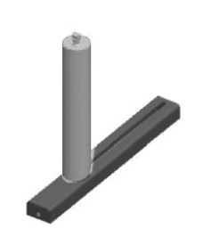 seitliche Führungsrolle 200 mm, beweglich