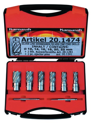 Kernbohrer-Set SILVER-LINE 25 Weldon Set