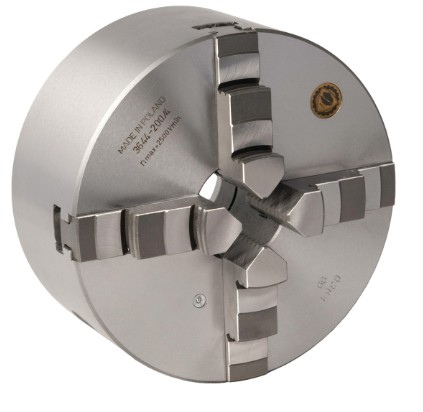 BISON Vierbacken-Drehfutter Stahl Camlock, zentrisch spannend Ø 250 mm DIN ISO 7