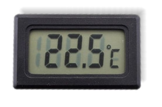Digital-Thermometer, schwarz, -50° - +110°C
