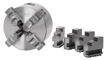OPTIMUM Vierbacken-Drehfutter, einzeln spannend Ø 125 mm