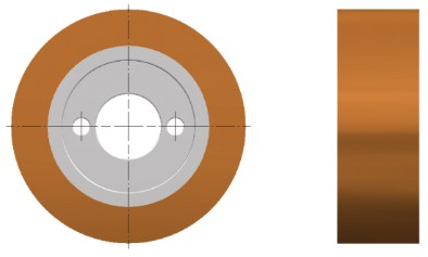 Vorschubrolle Ø 80 x 28 mm