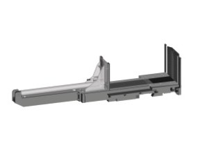 Hydraulischer Schraubstock hinter dem Schnitt