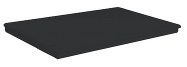 Arbeitsplatte Metall, glatt, 1000 x 600 mm