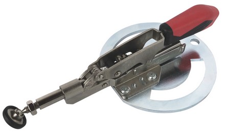 Adapterplatte rund mit Spanner waagerecht Länge 250 mm