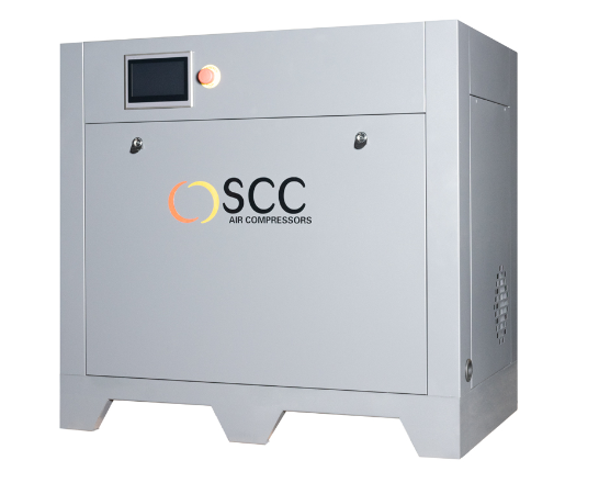 SCC-BASE-7-VSD-10 Ölgespritzter Schraubenkompressor mit Riemenantrieb