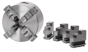 OPTIMUM Vierbacken-Drehfutter Guss Camlock, einzeln spannend Ø 400 mm DIN ISO 70