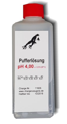 Pufferlösung pH 4, 250 ml, zur Justierung pH-Messgerät