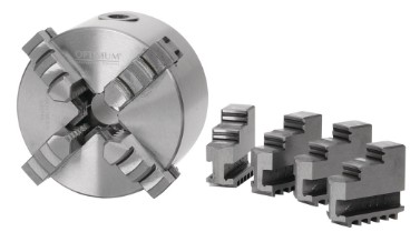OPTIMUM Vierbacken-Drehfutter Guss Camlock, einzeln spannend Ø 250 mm DIN ISO 70