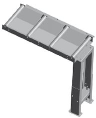 Rollenbahn 1000 x 390 mm, 350 kg/m
