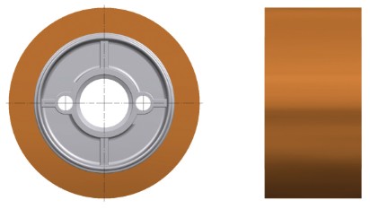 Vorschubrolle Ø 120 x 60 mm (VSA2038,2048,4V,4VDC)
