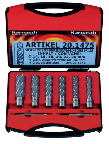 Kernbohrer-Set SILVER-LINE 50 Weldon